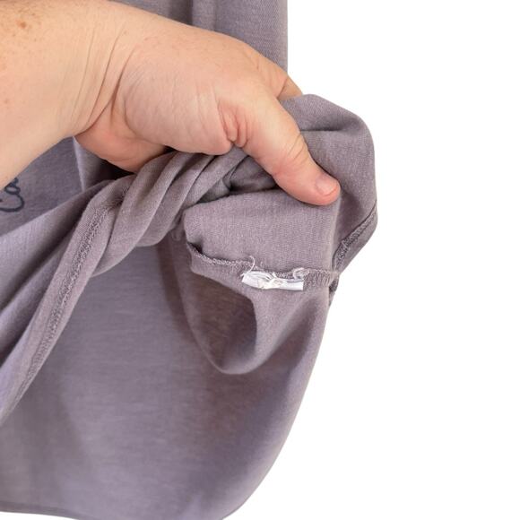 Lucky Brand Womens XL Rose Graphic Scoop Neck T-Shirt Purple Boho FLAWS - Picture 6 of 11